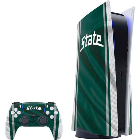 Michigan State University Jersey Grey PlayStation PS5 Skins
